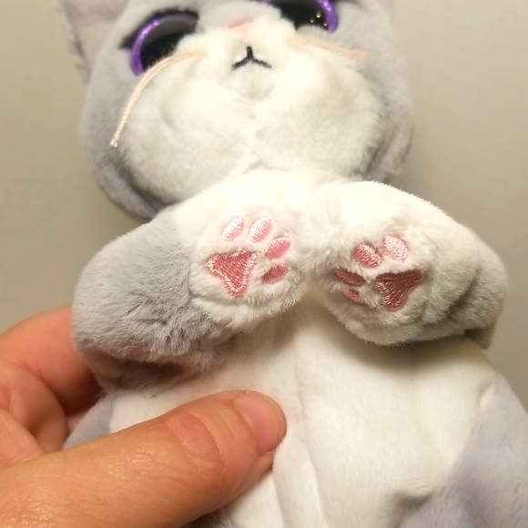 Ty Beanie Bellies Collection Morgan Grey Kitty 2022 - Picture 4 of 10
